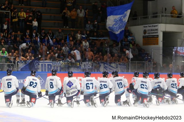 Photo hockey match Rouen - Ingolstadt  le 30/08/2023