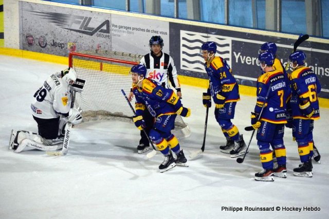 Photo hockey match Fribourg - Mikkeli le 02/09/2023