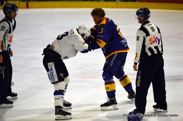 Photo hockey match Fribourg - Mikkeli le 02/09/2023