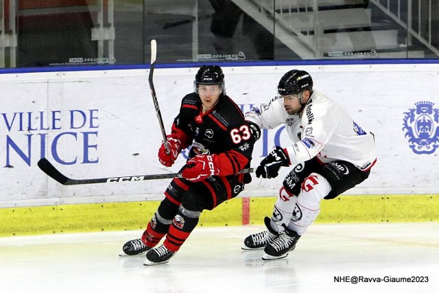 Photo hockey match Nice - Amiens  le 09/09/2023