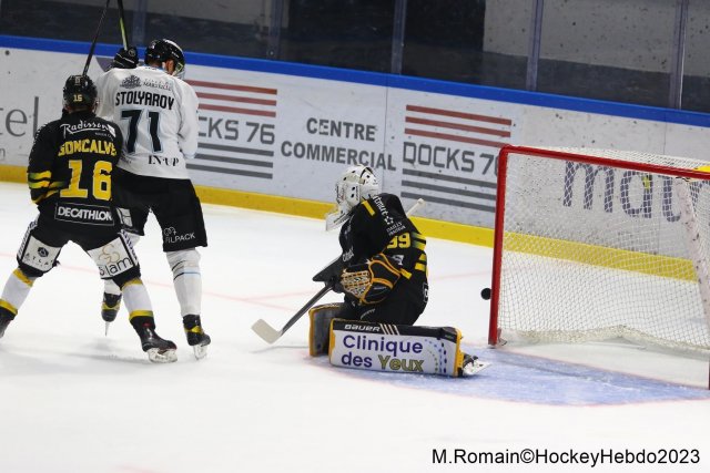 Photo hockey match Rouen - Marseille le 15/09/2023