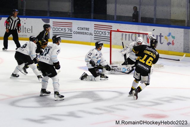 Photo hockey match Rouen - Marseille le 15/09/2023