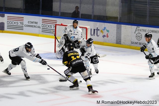 Photo hockey match Rouen - Marseille le 15/09/2023