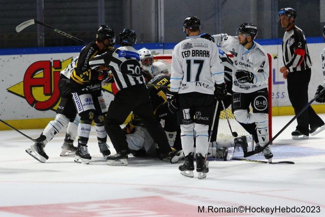Photo hockey match Rouen - Marseille le 15/09/2023
