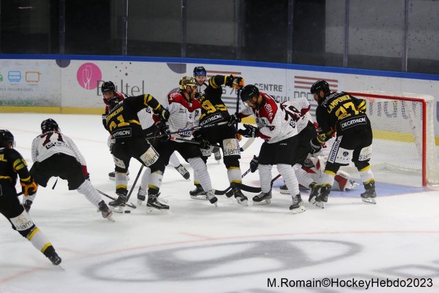 Photo hockey match Rouen - Bordeaux le 17/09/2023
