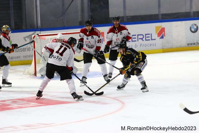 Photo hockey match Rouen - Bordeaux le 17/09/2023
