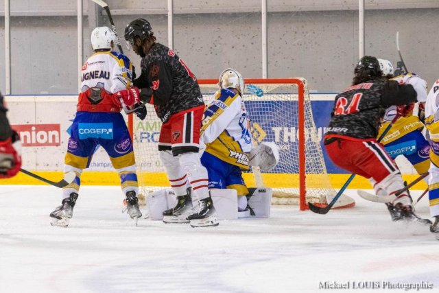 Photo hockey match Reims - Valenciennes le 23/09/2023