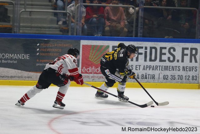 Photo hockey match Rouen - Nice le 28/09/2023