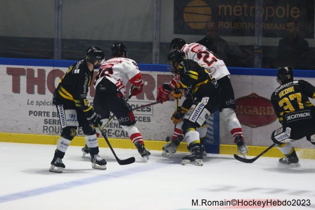 Photo hockey match Rouen - Nice le 28/09/2023