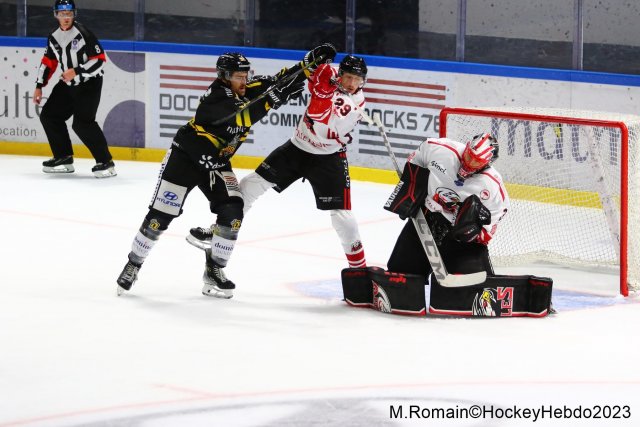 Photo hockey match Rouen - Nice le 28/09/2023