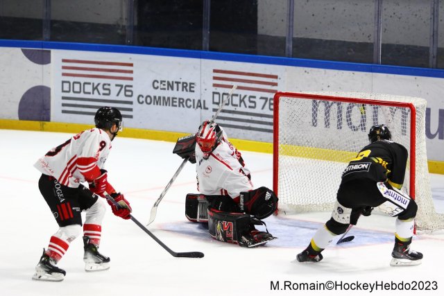 Photo hockey match Rouen - Nice le 28/09/2023