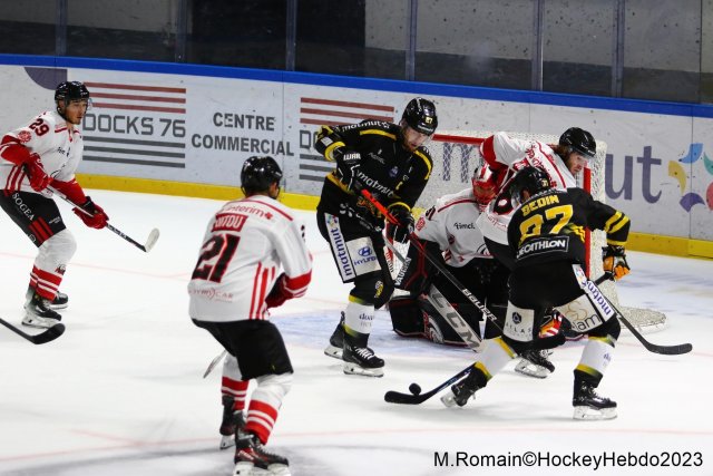 Photo hockey match Rouen - Nice le 28/09/2023