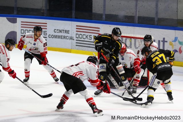 Photo hockey match Rouen - Nice le 28/09/2023