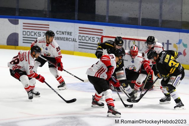 Photo hockey match Rouen - Nice le 28/09/2023