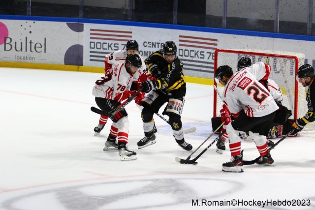 Photo hockey match Rouen - Nice le 28/09/2023