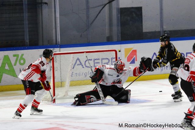 Photo hockey match Rouen - Nice le 28/09/2023