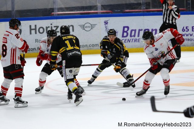 Photo hockey match Rouen - Nice le 28/09/2023