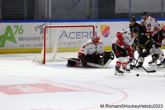 Photo hockey match Rouen - Nice le 28/09/2023