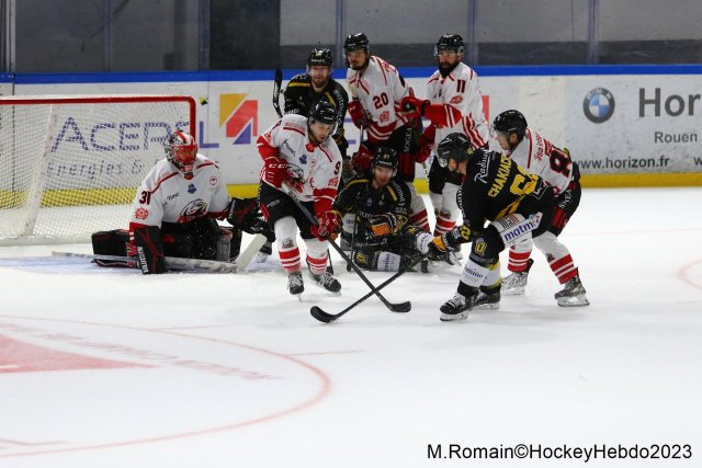 Photo hockey match Rouen - Nice le 28/09/2023