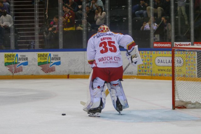 Photo hockey match Genève - Bienne le 07/10/2023