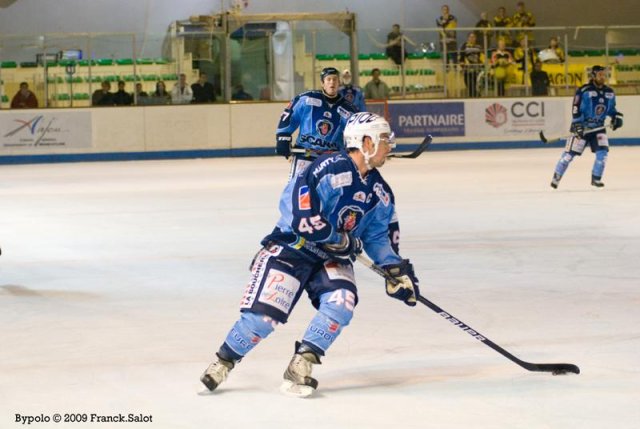 Photo hockey match Angers  - Rouen le 29/09/2009