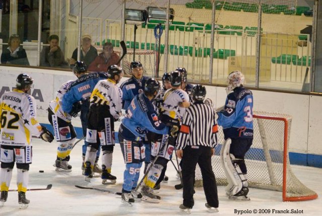 Photo hockey match Angers  - Rouen le 29/09/2009