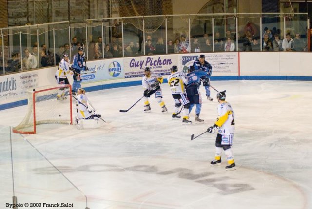 Photo hockey match Angers  - Rouen le 29/09/2009
