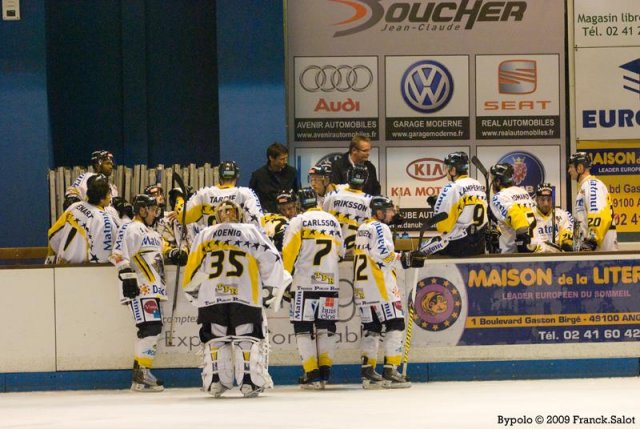 Photo hockey match Angers  - Rouen le 29/09/2009