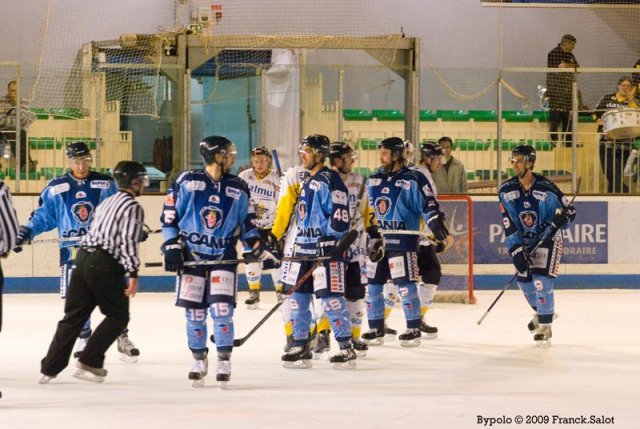 Photo hockey match Angers  - Rouen le 29/09/2009