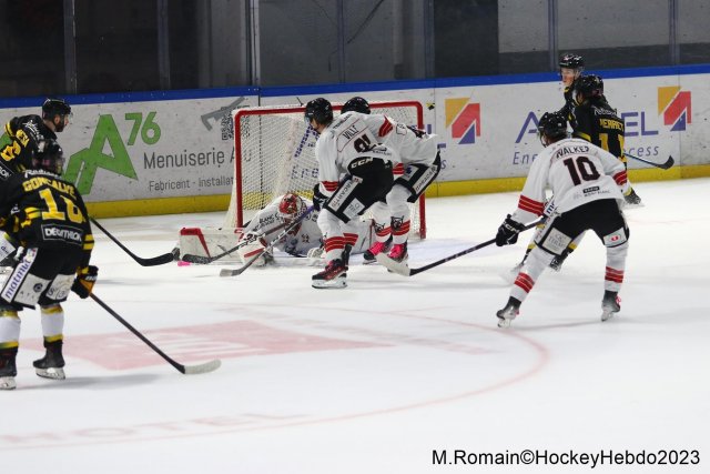 Photo hockey match Rouen - Chamonix  le 13/10/2023