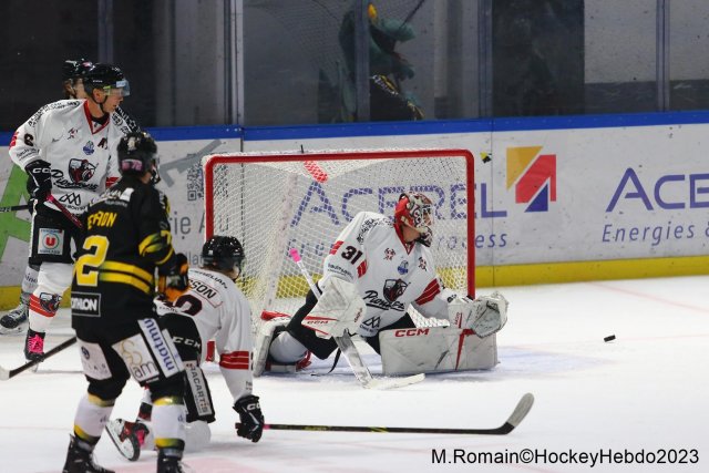 Photo hockey match Rouen - Chamonix  le 13/10/2023