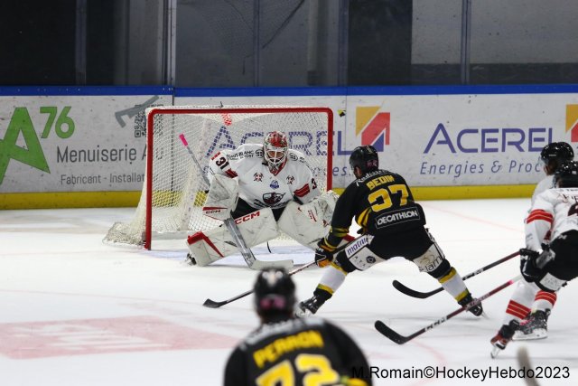 Photo hockey match Rouen - Chamonix  le 13/10/2023