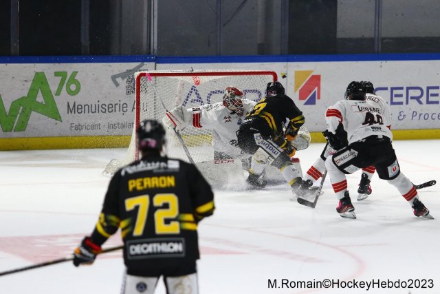 Photo hockey match Rouen - Chamonix  le 13/10/2023