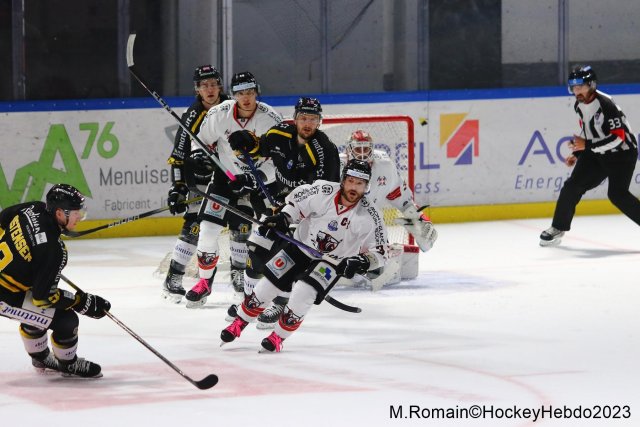 Photo hockey match Rouen - Chamonix  le 13/10/2023