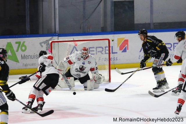 Photo hockey match Rouen - Chamonix  le 13/10/2023