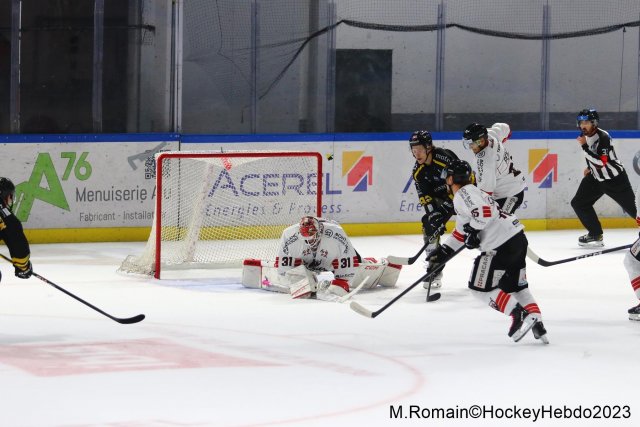 Photo hockey match Rouen - Chamonix  le 13/10/2023
