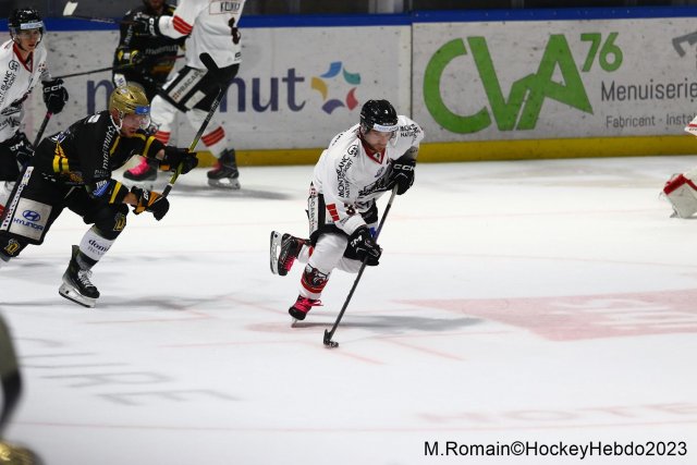 Photo hockey match Rouen - Chamonix  le 13/10/2023