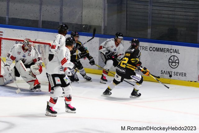 Photo hockey match Rouen - Chamonix  le 13/10/2023