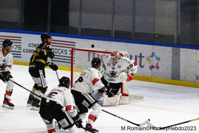 Photo hockey match Rouen - Chamonix  le 13/10/2023