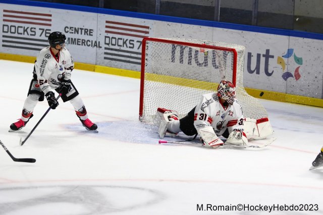 Photo hockey match Rouen - Chamonix  le 13/10/2023