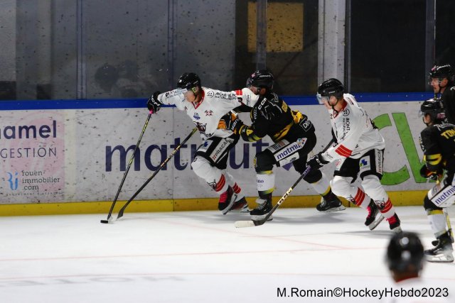Photo hockey match Rouen - Chamonix  le 13/10/2023