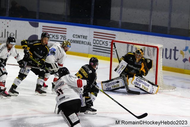 Photo hockey match Rouen - Chamonix  le 13/10/2023