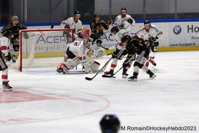 Photo hockey match Rouen - Chamonix  le 13/10/2023