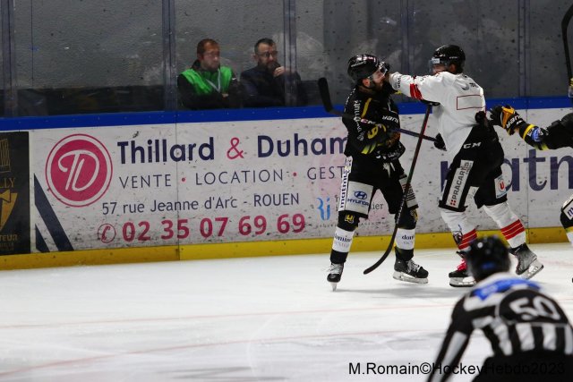 Photo hockey match Rouen - Chamonix  le 13/10/2023