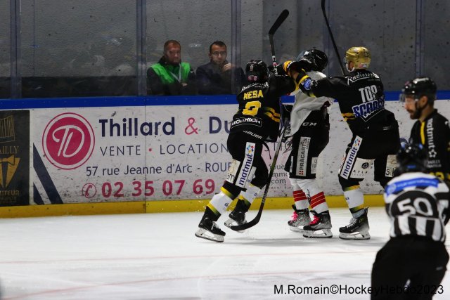 Photo hockey match Rouen - Chamonix  le 13/10/2023