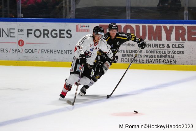 Photo hockey match Rouen - Chamonix  le 13/10/2023