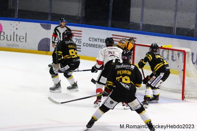 Photo hockey match Rouen - Chamonix  le 13/10/2023