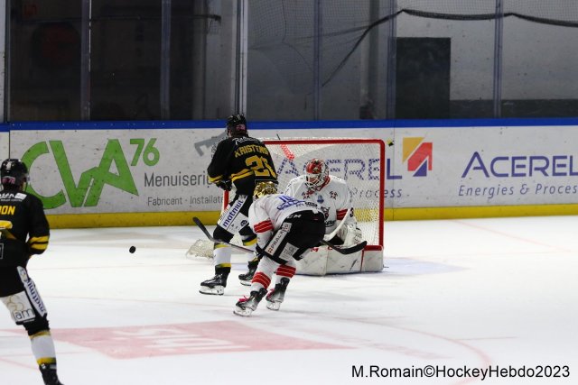 Photo hockey match Rouen - Chamonix  le 13/10/2023