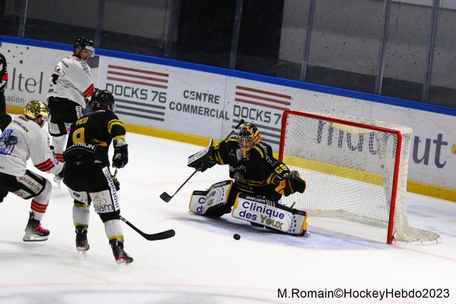 Photo hockey match Rouen - Chamonix  le 13/10/2023