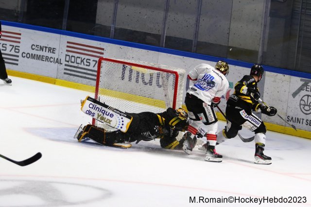 Photo hockey match Rouen - Chamonix  le 13/10/2023